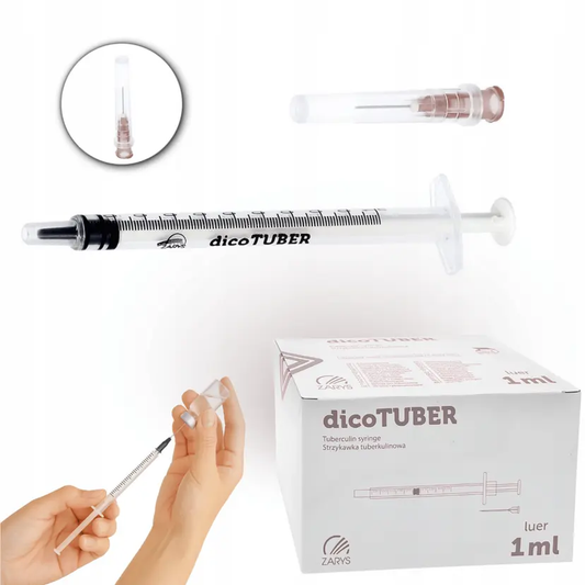 dicoTUBER 結核菌素注射器附針 1ml|0.01ml 精準刻度