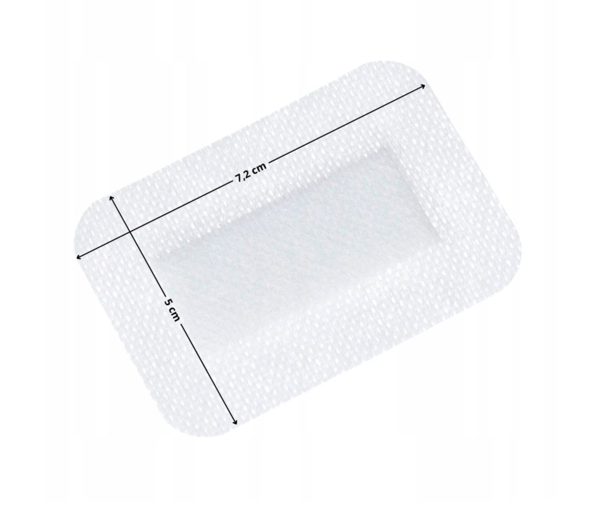 「醫療級傷口敷料」 無菌吸收型敷料(5 x 7.2 cm)|100片裝|術後護創專用|EO滅菌|不含乳膠/PVC/DEHP|歐洲製造|吸收型敷料|無紡敷料|elastopor STERIL