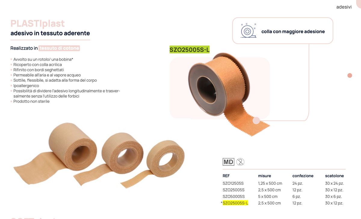 PLASTIplast 強黏型棉質醫療固定膠帶(2.5cm x 5m|1卷裝)|高黏力可手撕膠布 鋸齒邊柔韌貼合 透氣防水 適合敷料與導管固定 ZARYS|PLASTIplast膠布、2.5cm膠帶