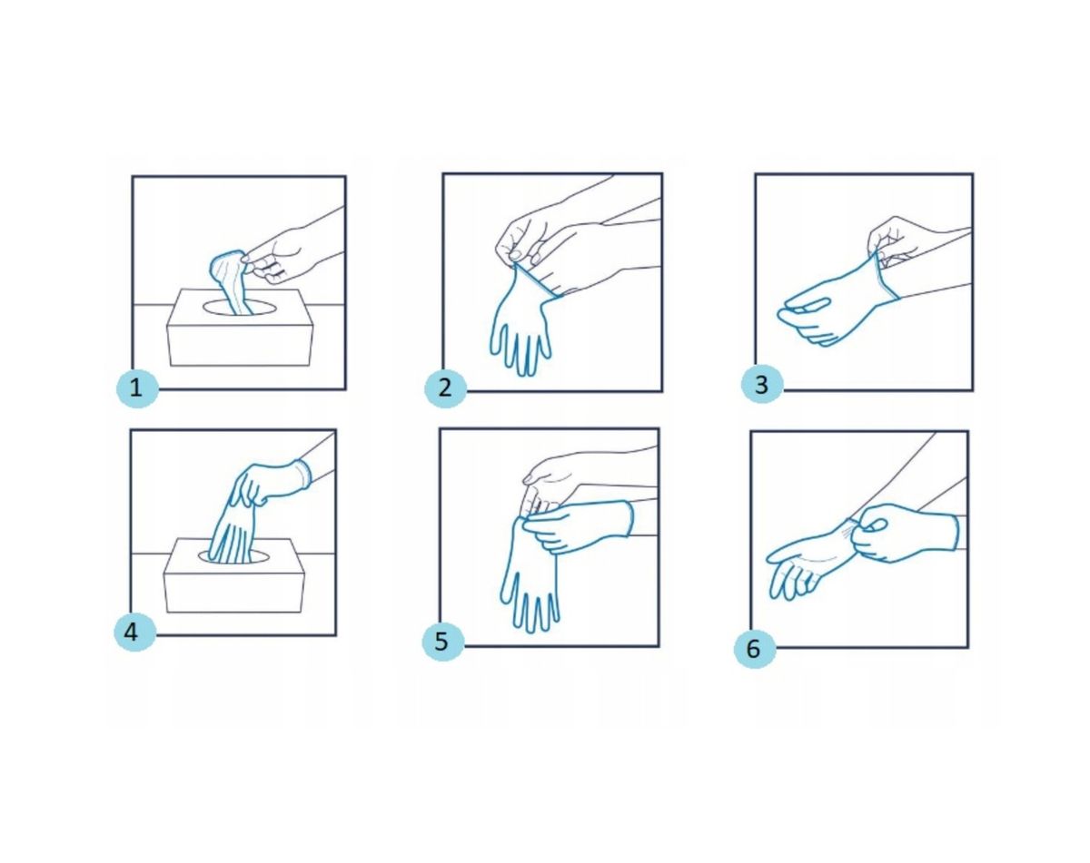 easyCARE 藍色丁腈檢查手套(中碼 M)|食品級無粉手套|無乳膠一次性醫療用手套|歐洲製造 AQL1.0 認證品質|一次性丁晴手套|每盒100隻