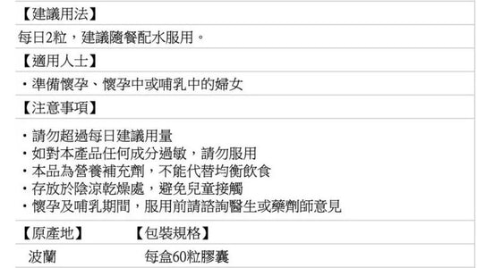 MamaDHA Premium+ 孕婦營養補充劑】60粒裝|高劑量DHA|葉酸+維他命D3+碘+鎂|孕期與哺乳期營養補充|波蘭製造|平行進口