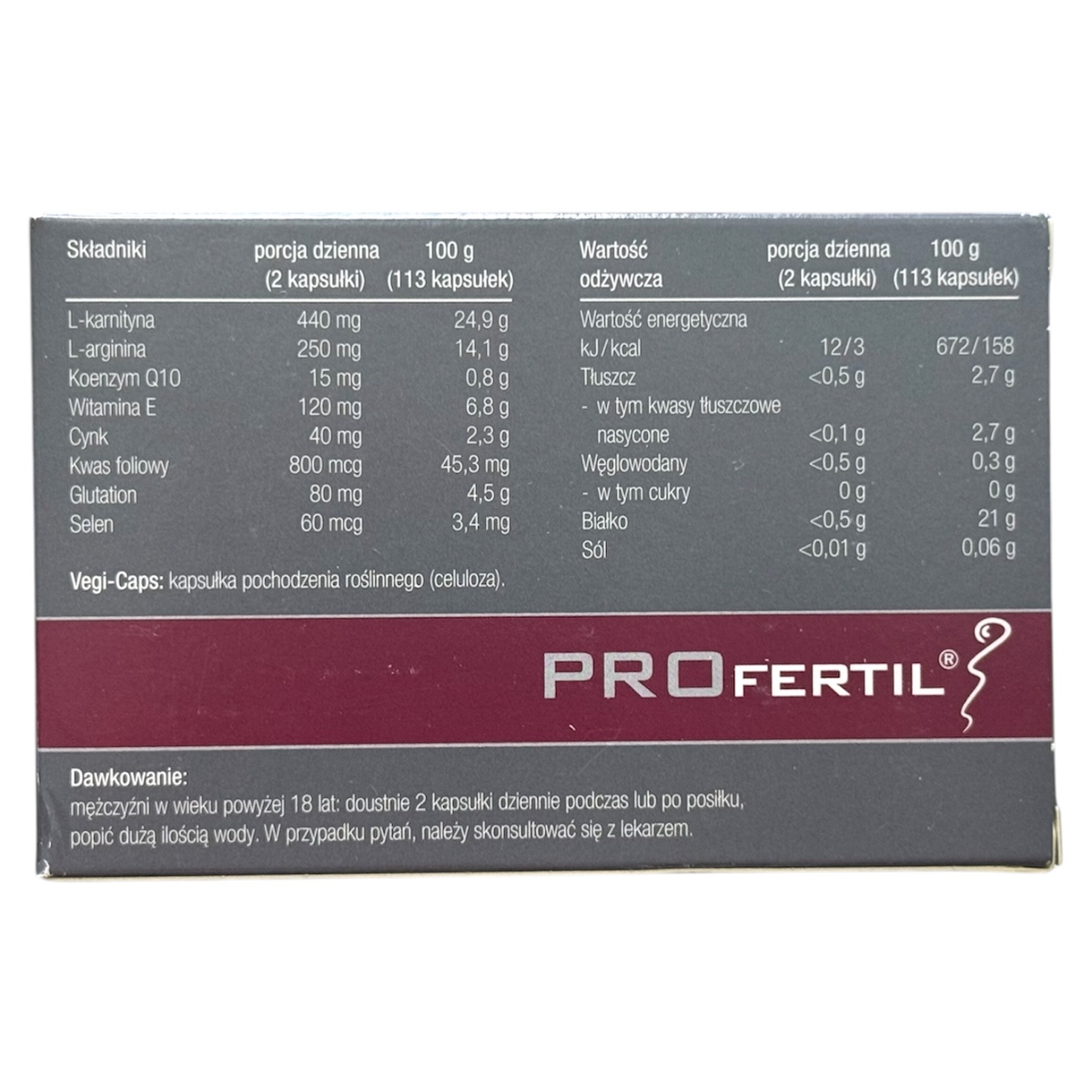 ProFertil 男士營養膠囊