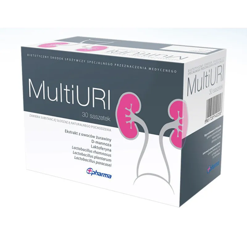 MultiUri 蔓越莓泌尿道健康水溶粉|歐洲製造・含D-甘露糖、熊果葉與維他命C・促進膀胱與泌尿道健康・維持菌叢平衡與天然防護|平行進口|EXP:02-2027