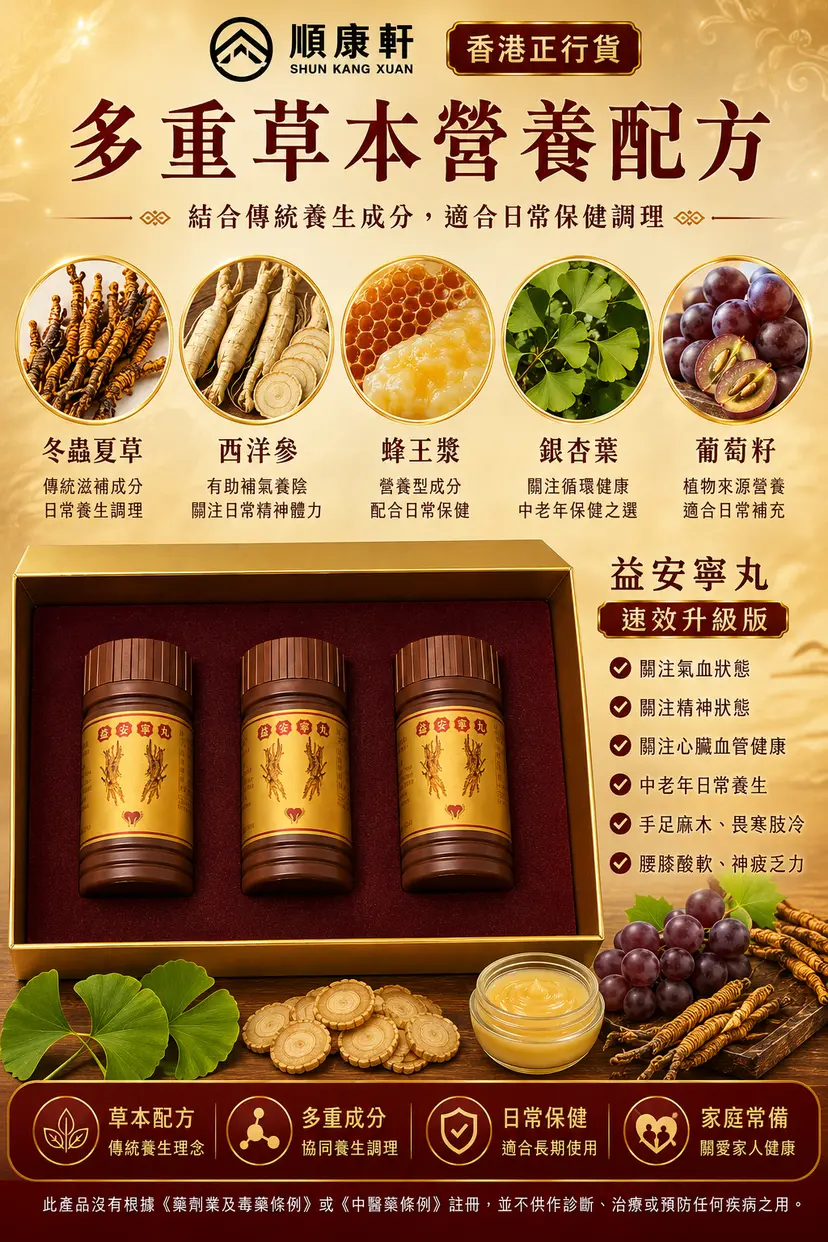 Shun Hong Hin Yi On Ning Pills Premium Formula | 112 Pills × 3 Bottles