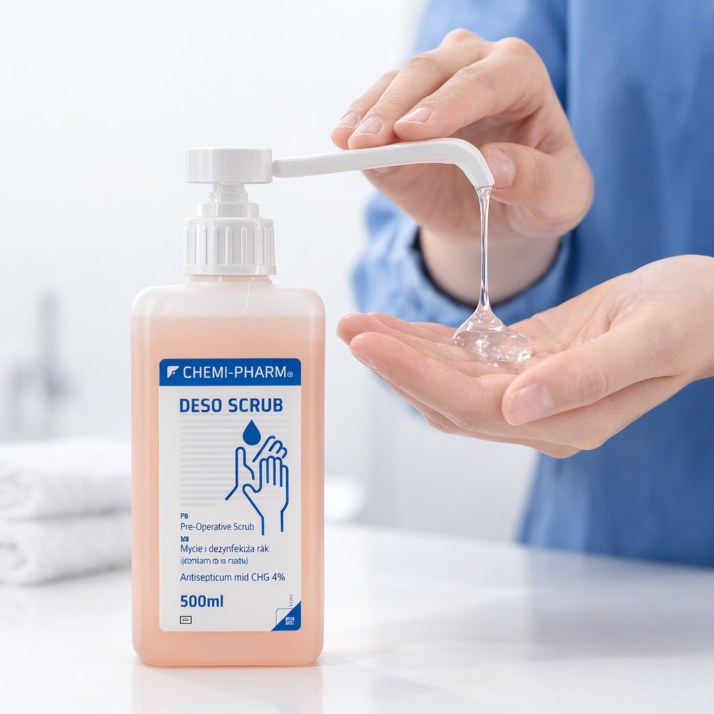 DESO SCRUB CHG 4% 抗菌洗手液 500ml|醫療級手術消毒|長效抗菌
