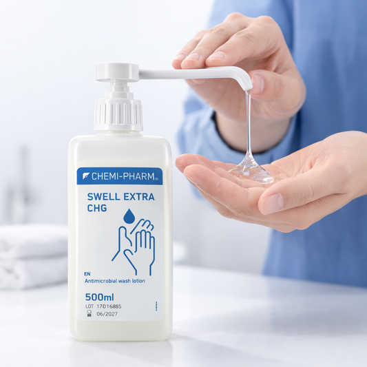醫療級抗菌洗手液 Swell Extra CHG 500ml|70%酒精 + 2% CHG|雙重抗菌配方