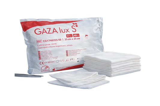 ZARYS GAZA lux S Sterile Gauze Swabs 25×25cm