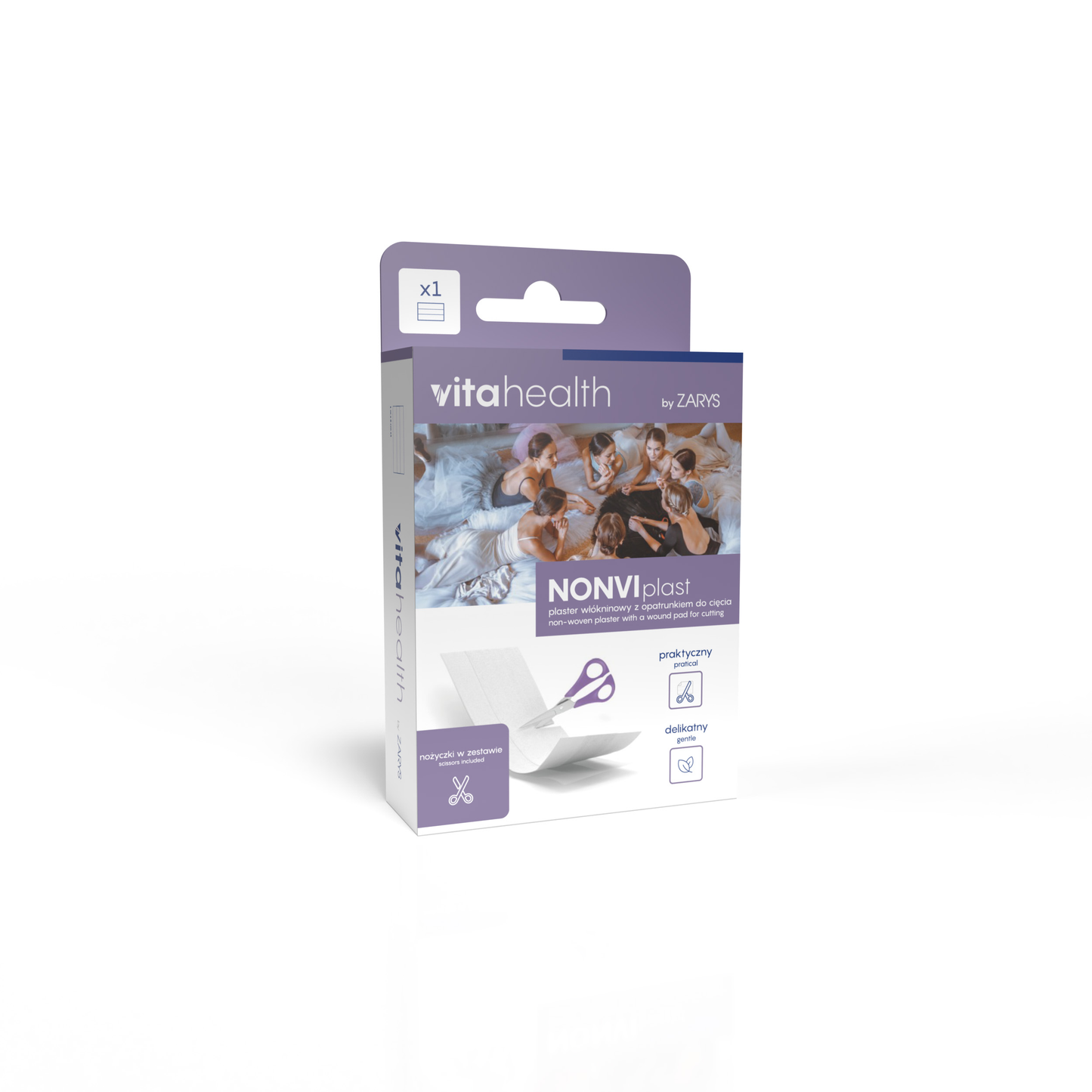 VitaHealth NONVIplast Cuttable Absorbent Non-woven Wound Dressing 6×100cm Breathable Hypoallergenic