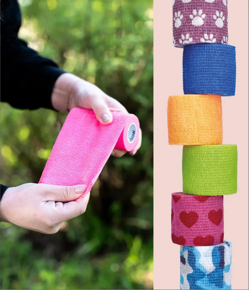 yellowBAND Cohesive Elastic Bandage 5cm × 4.5m | Assorted Colours