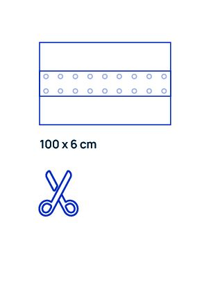 Vitahealth Fabriplast Cuttable Fabric Tape 100×6cm