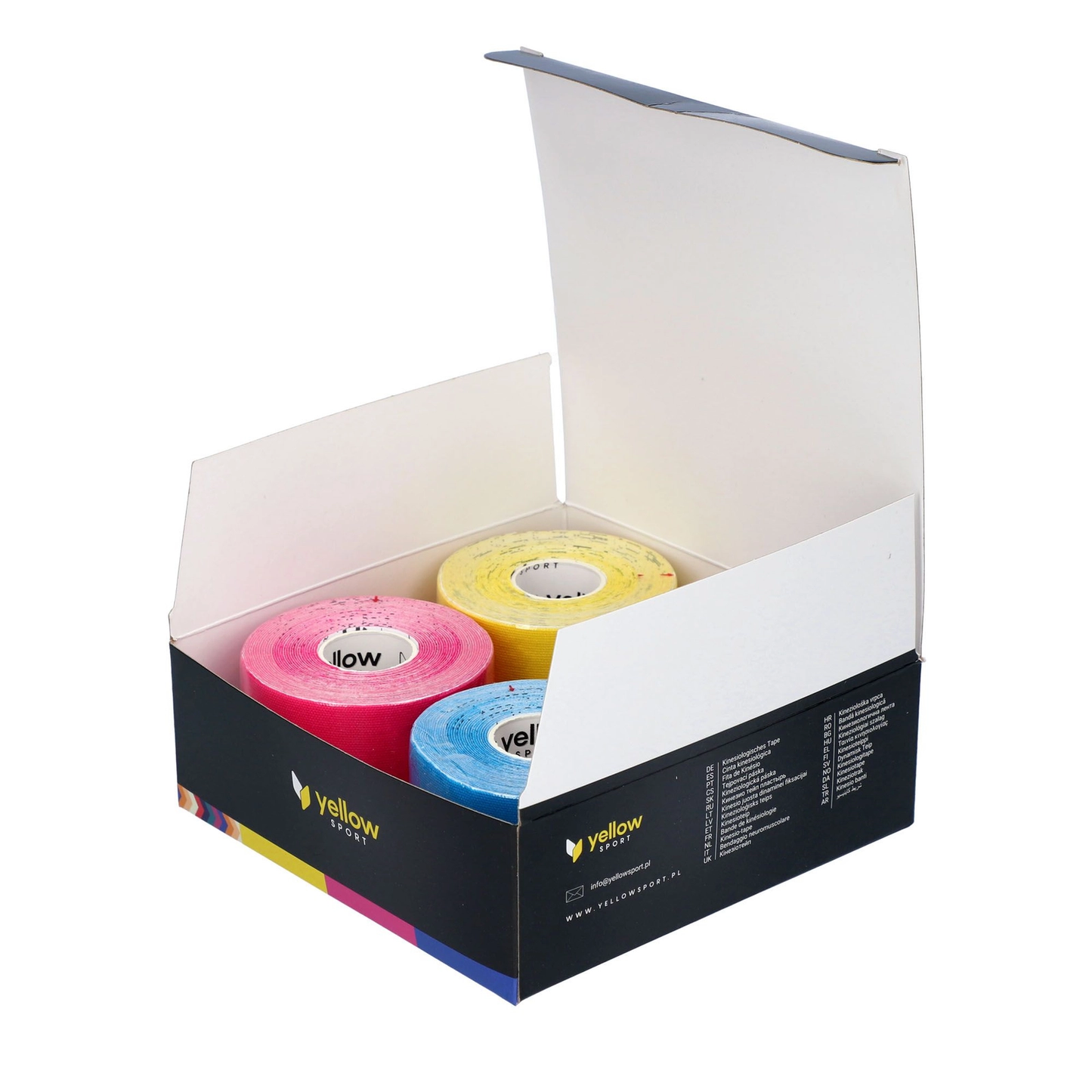 YellowSport Kinesiology Tape 5cm × 5m 4 Pack Set