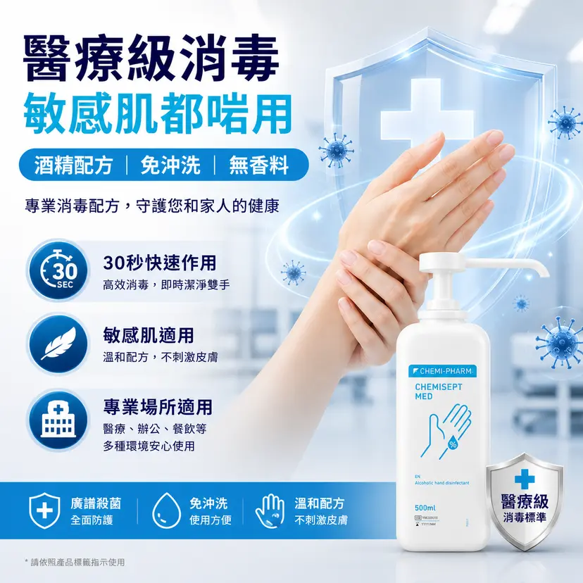 Chemisept Med 醫療級酒精搓手液