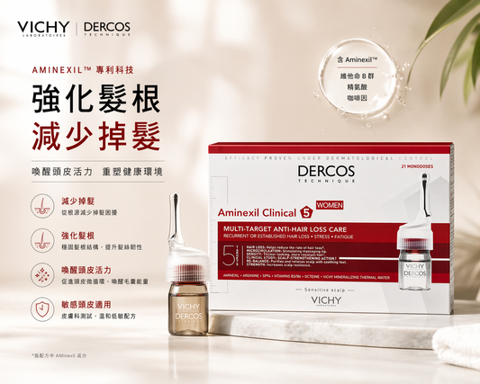 Vichy Dercos Women Aminexil Anti-Hair Loss Ampoules 21×6ml