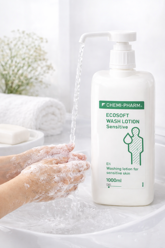[Medical-Grade Skin-Friendly Hand Sanitizer] Ecosoft Gentle Cleansing Lotion 1000ml | Suitable for Sensitive Skin | pH 5.5, Fragrance-Free | Estonia Original Import #HandSanitizer #Antibacterial #Disinfectant #HandCleanser #Expiration Date: 2028