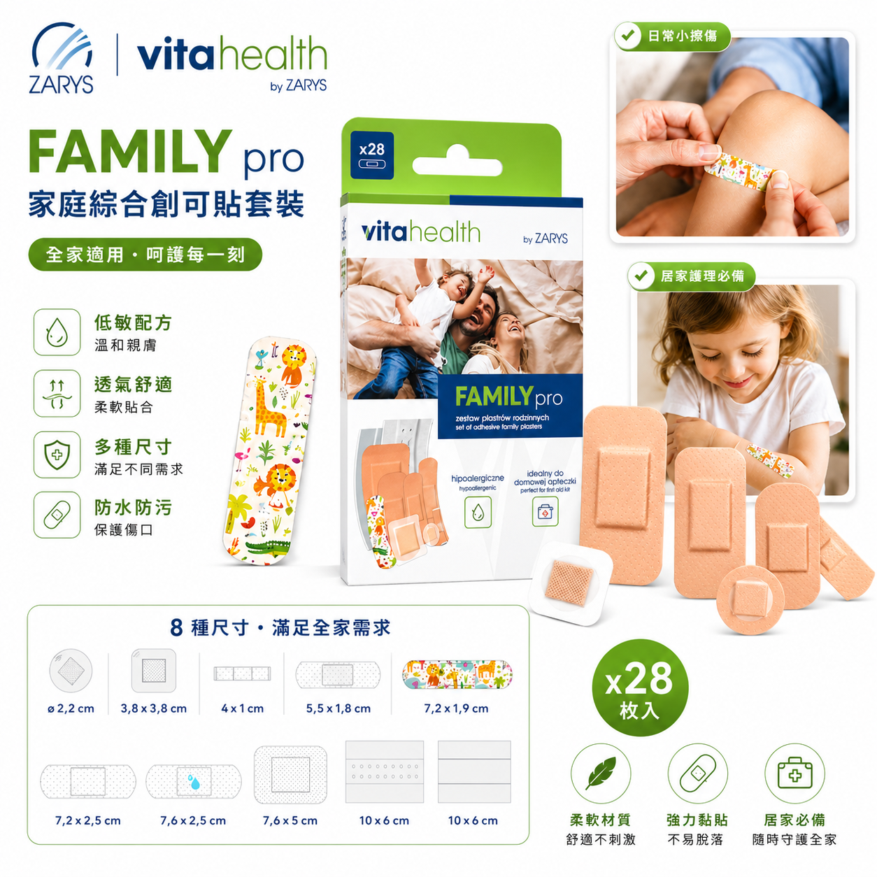 Vitahealth FAMILYpro 家庭創可貼套裝