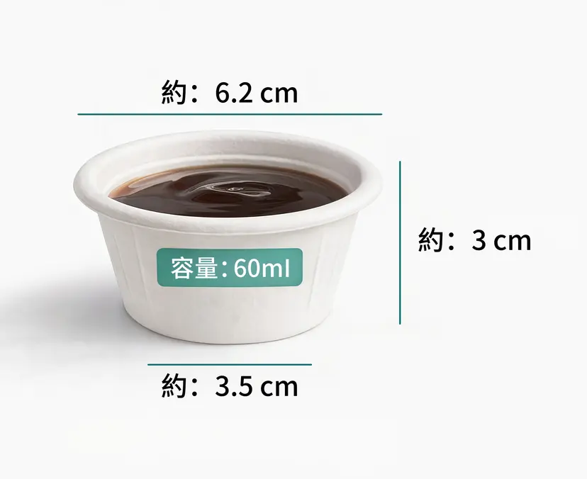 OASIS 醬料杯 60ml 100件裝