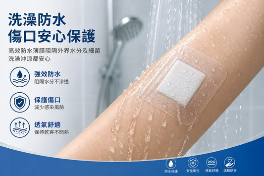 醫療級無菌防水傷口貼|多尺寸可選