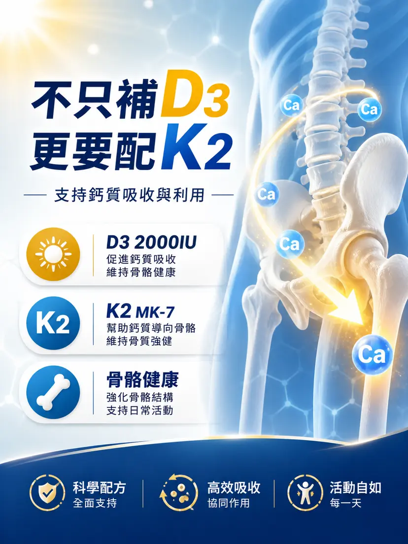 Sundovit D3MgK2B6 骨骼神經肌肉配方 30粒
