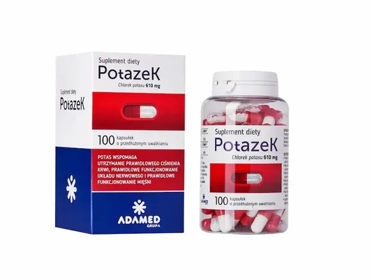 Potazek Potassium Capsules 320mg | 100 Capsules