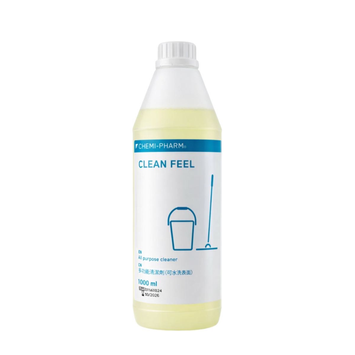 Clean Feel 萬用強效清潔劑 1000ml｜廚房油污・浴室污垢一支搞掂｜柑橘香・安全不傷表面｜家居必備清潔神器
