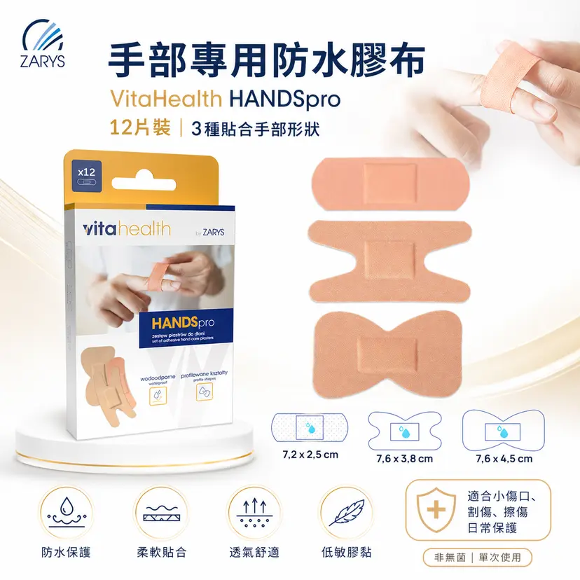 HANDSpro Hand Protection Bandages (12 Pieces)