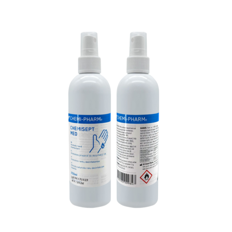 Chemisept Med 醫療級酒精消毒噴霧 250ml｜WHO 80%配方｜免沖洗手部清潔