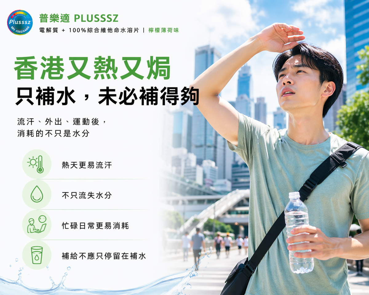 PLUSSSZ 檸檬薄荷味水溶片飲用示意