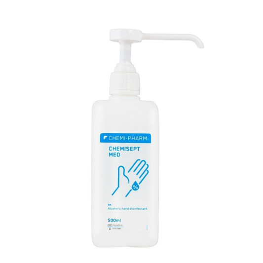 Medical-grade alcohol hand sanitizer Chemisept Med 500ml