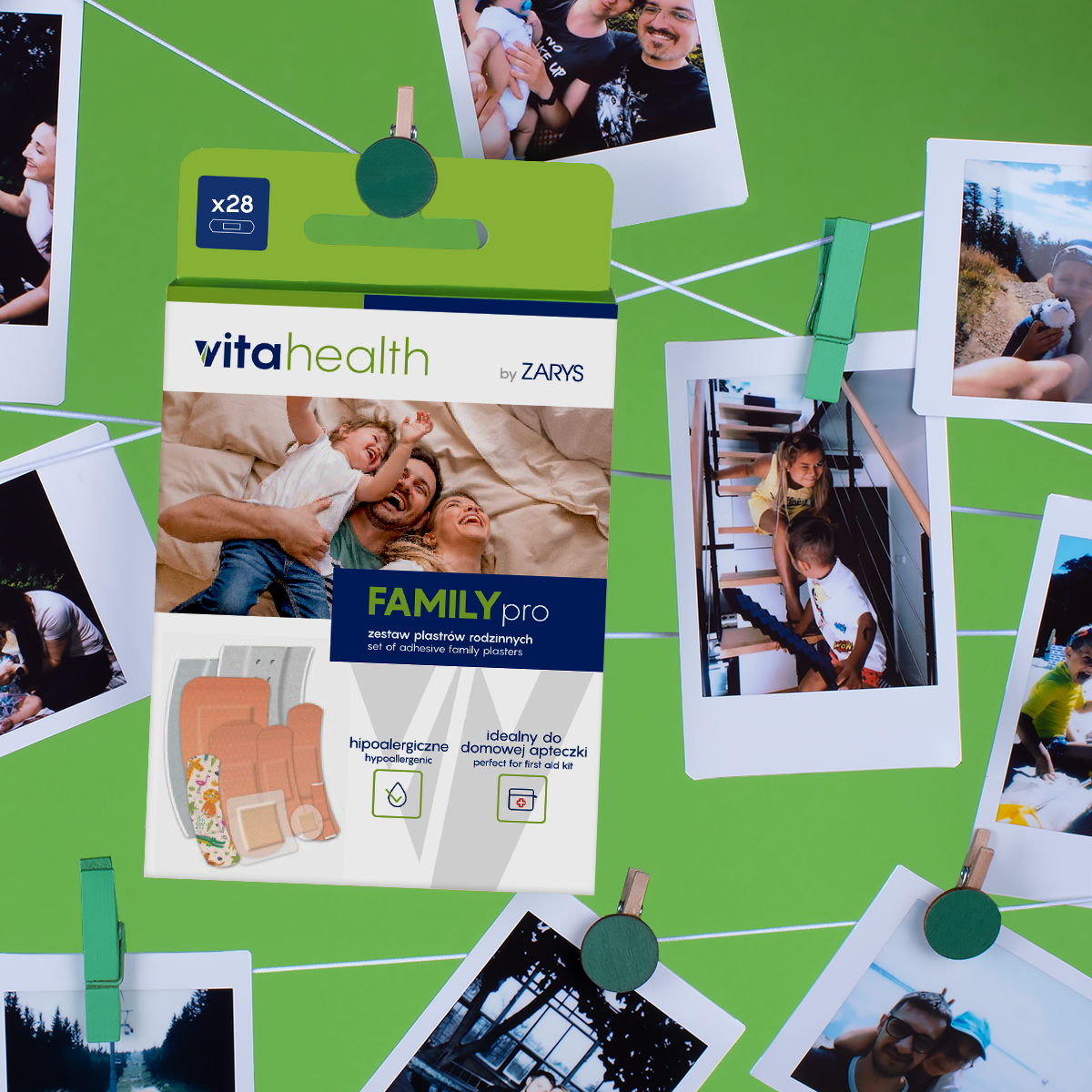 FAMILYpro 多尺寸家庭護創創可貼套裝（28片裝）｜家用萬用膠布 吸收墊設計 適合兒童成人 日常創傷照護 ZARYS｜FAMILYpro、家庭護創貼、萬用膠布、創可貼套裝、吸收墊膠布、兒童膠布