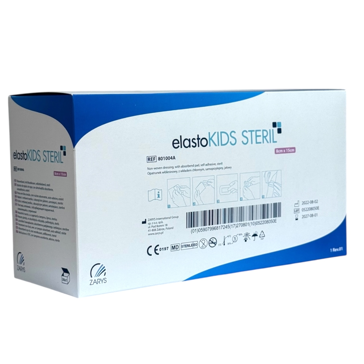 ZARYS elastoKIDS STERIL product information