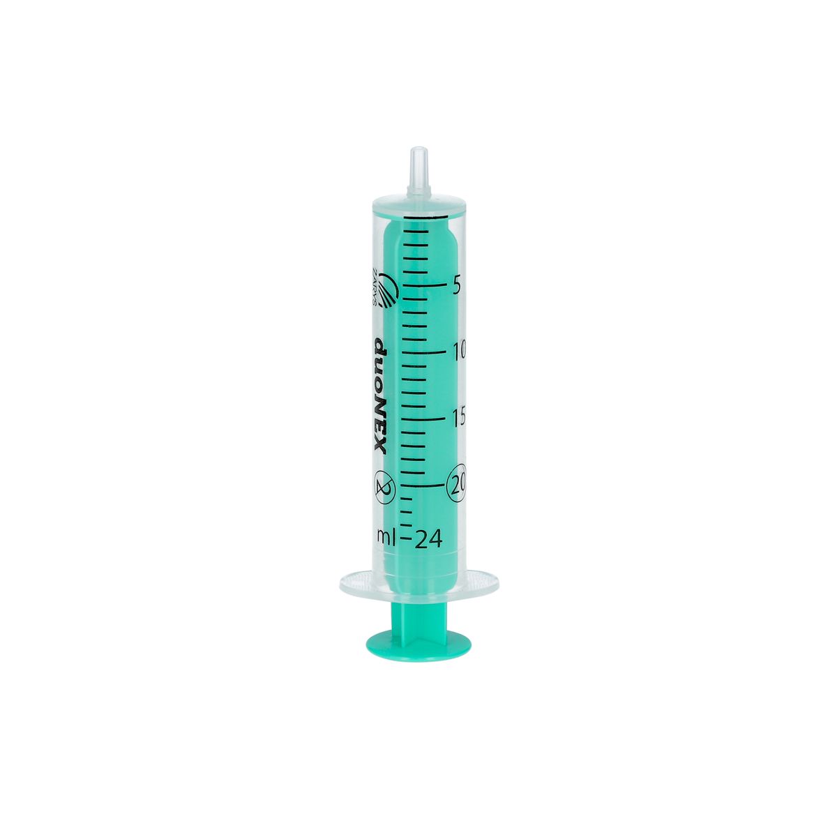 ZARYS duoNEX 20ml 注射器透明筒身及綠色推桿