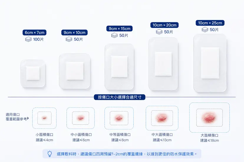 Sterile Waterproof Wound Dressing | Multiple Sizes Available