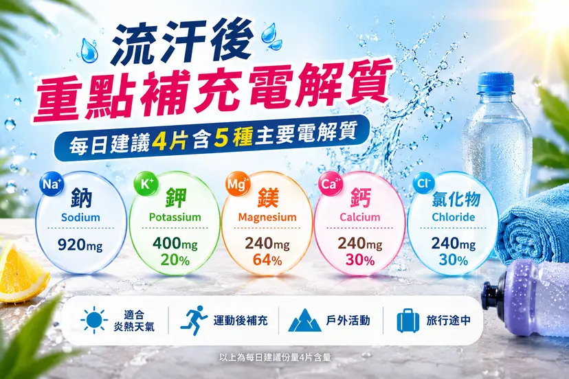 PLUSSSZ 電解質＋100%綜合維他命水溶片 野草莓草莓味 24片裝產品資料圖 3