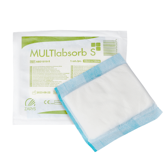 multiABSORB S ABD Pad 10x10cm High Absorbent Sterile Dressing