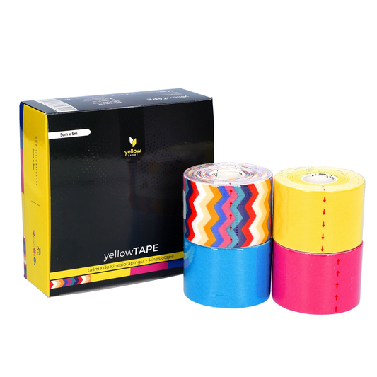 YellowSport 肌內效貼布 5cm × 5m  多款組合