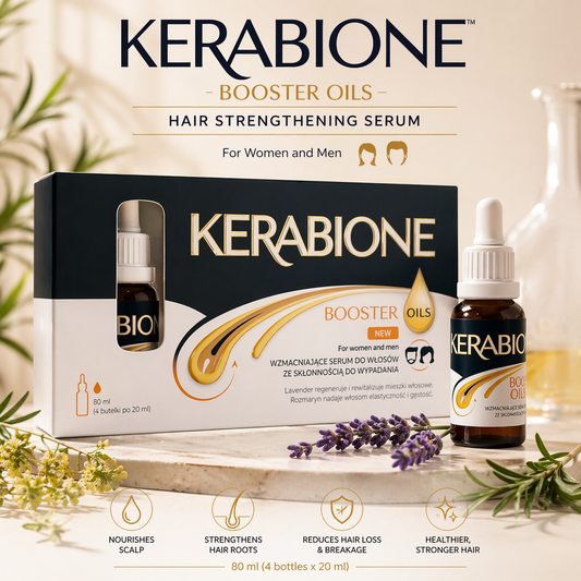 Kerabione Hair Strengthening Serum Oil | Scalp Care Essential Oil | 20ml x 4