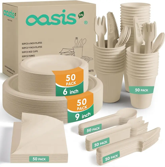 OASIS Eco Tableware Set 350pcs