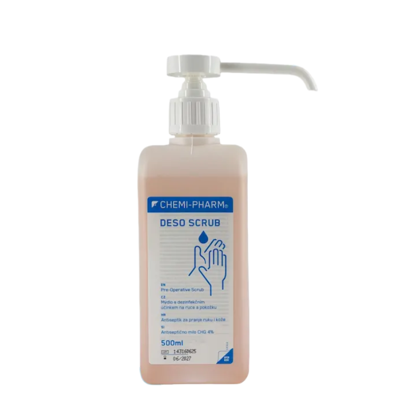 DESO SCRUB CHG 4% 抗菌洗手液 500ml｜醫療級手術消毒｜長效抗菌