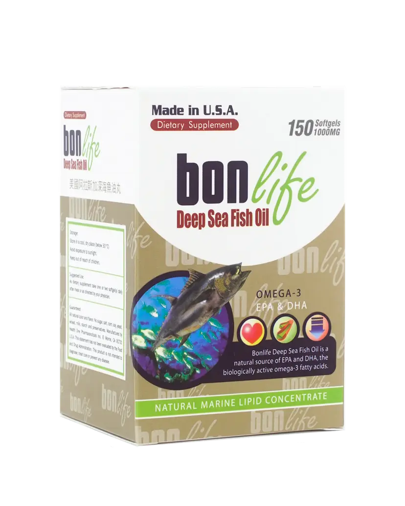 Bonlife 深海魚油軟膠囊 Omega-3 1000mg 150粒