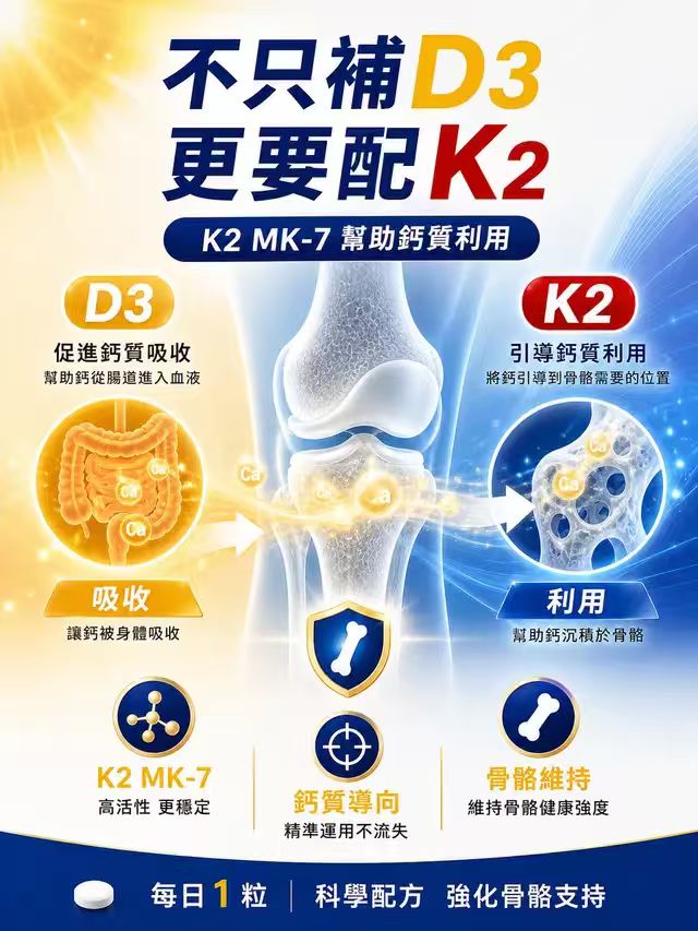 Sundovit 維他命D3K2 骨骼強化配方 30粒