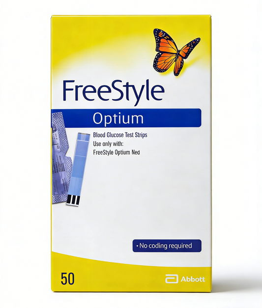 FreeStyle Optium Blood Glucose Test Strips 50pcs