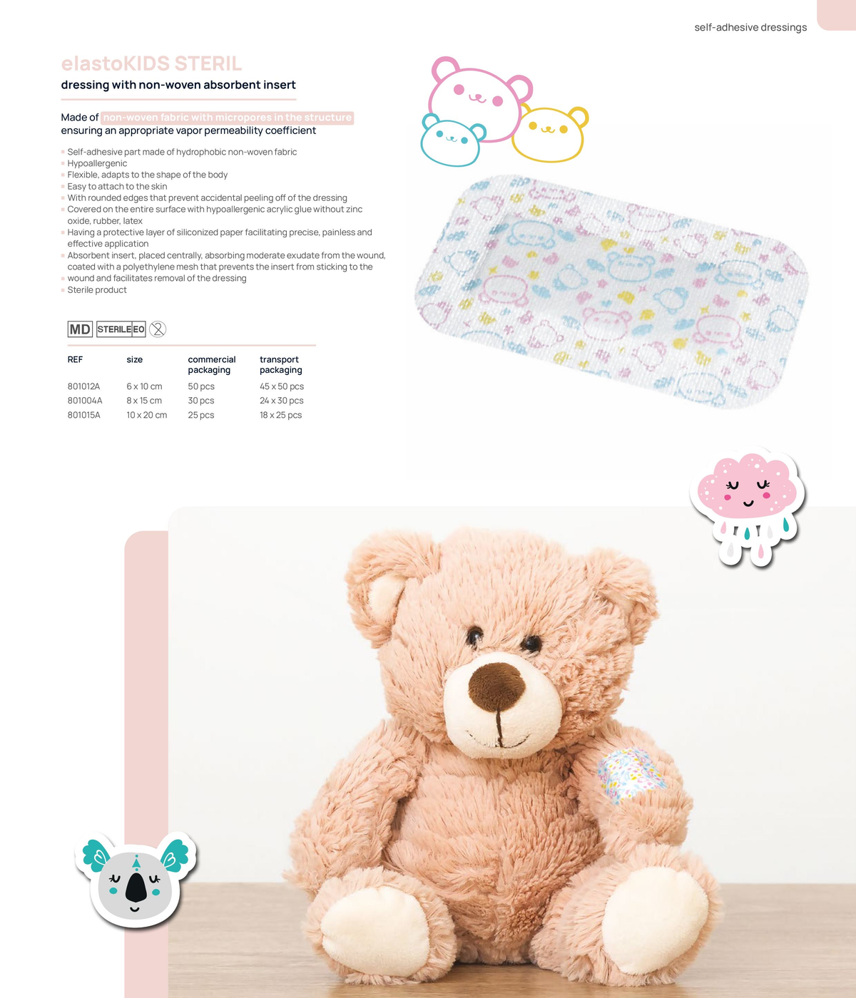 elastoKIDS STERIL 8×15cm box of 30 main product image