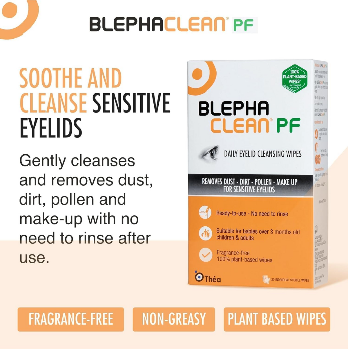 THEA BLEPHACLEAN PF 無菌眼瞼清潔濕巾 20片　商品圖 5